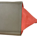 Celine Tricolor Trapeze Pebbled Leather Hand Bag