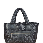 Chanel Black Quilted Nylon Coco Cocoon Puffer Tote Bag 2011