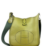 Hermes Taurillon Clemence Evelyne Green