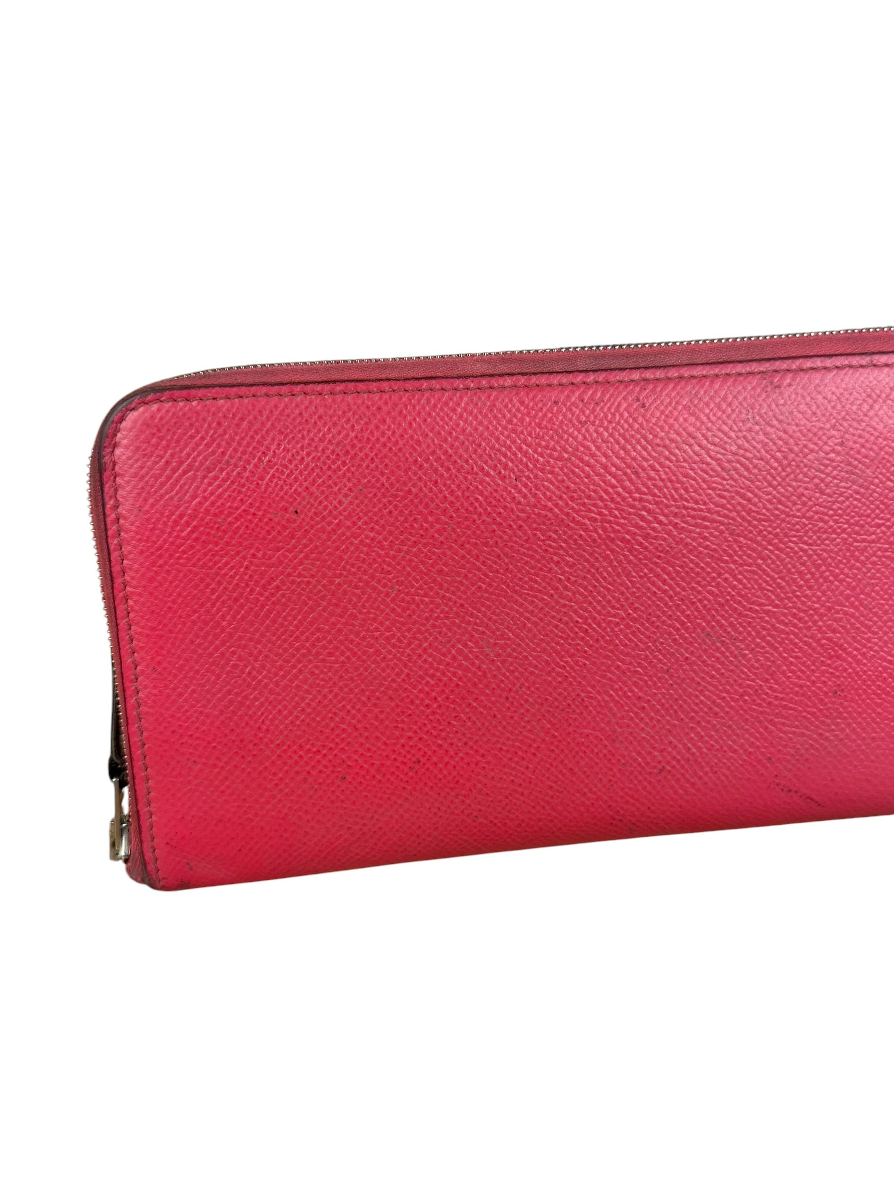 Hermes Pink Epsom Leather Silk'In Long Wallet