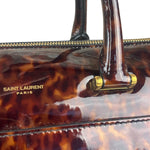 YSL Patent Leather Tortoise Shell Duffle