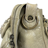 Balenciaga Olive Lambskin Velo Moto Two-Way Bag