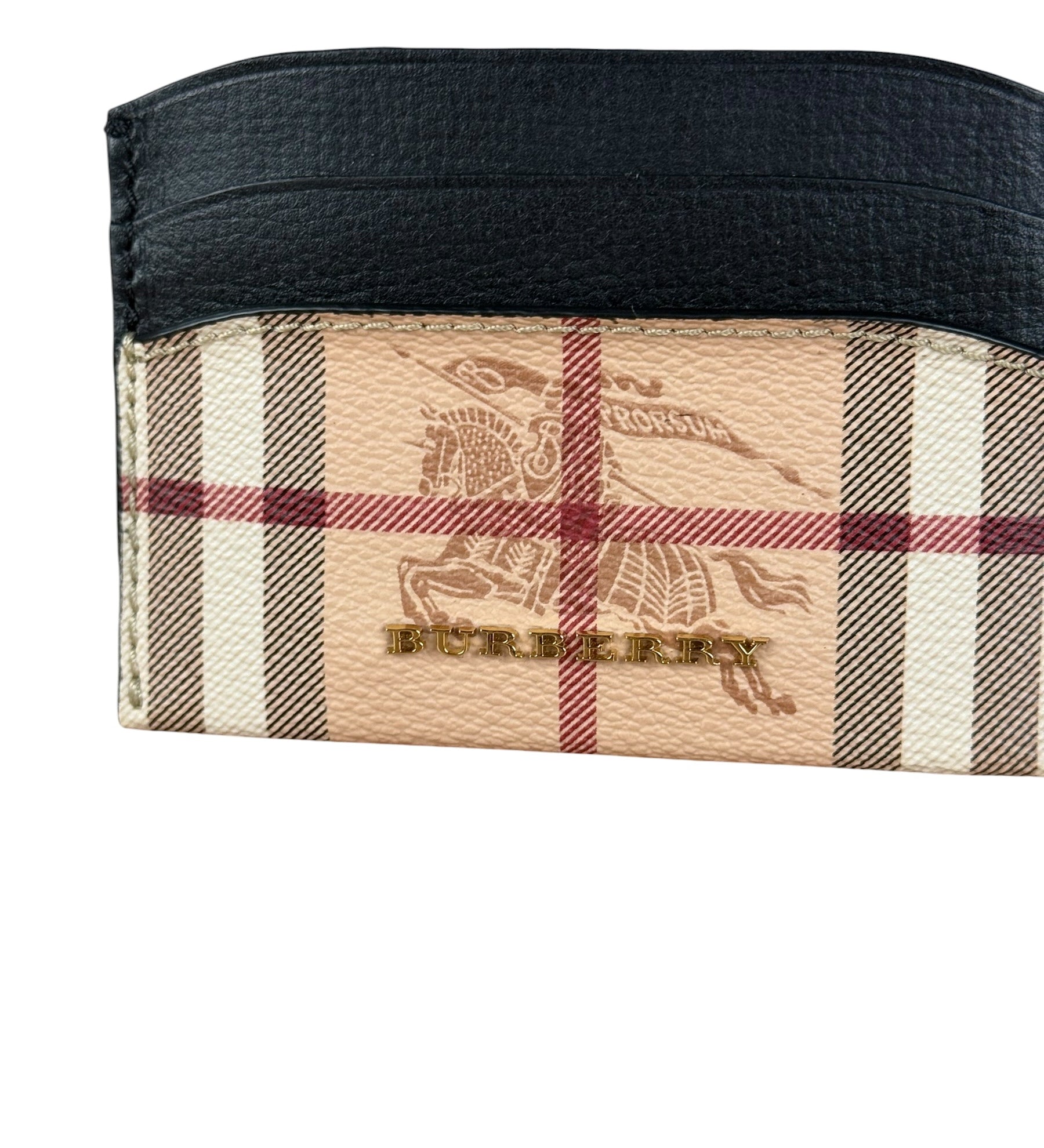 Burberry Nova Check Leather Card Holder