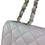 Chanel Pink CC Quilted Timeless Classique Flap 2015