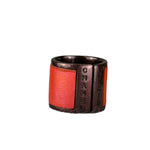 Chanel Paris Red Leather Wrap Ring