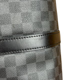 Louis Vuitton Canvas Damier Graphite Keepall Bandouliere Hand Bag