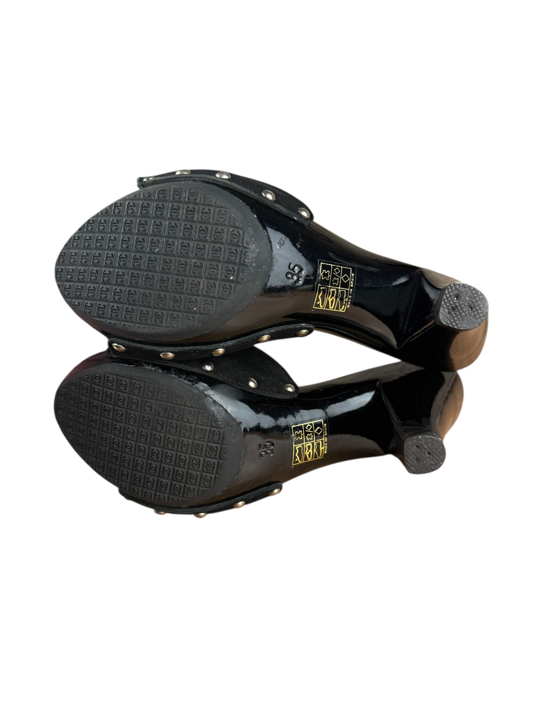 Chanel Y2K Logo Studded Heels