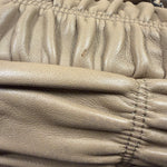 Prada Beige Nappa Leather Gaufre Chain Shoulder Bag