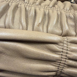 Prada Beige Nappa Leather Gaufre Chain Shoulder Bag