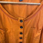 Burberry Vintage Orange Henley Top