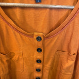 Burberry Vintage Orange Henley Top