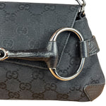Gucci Black Tom Ford Horsebit Shoulder Bag