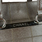 Chanel Brown Leather Chocolate Bar Tote 2004