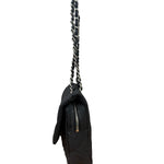 Chanel Black Nylon Chocolate Bar Chain Flap Bag 2002