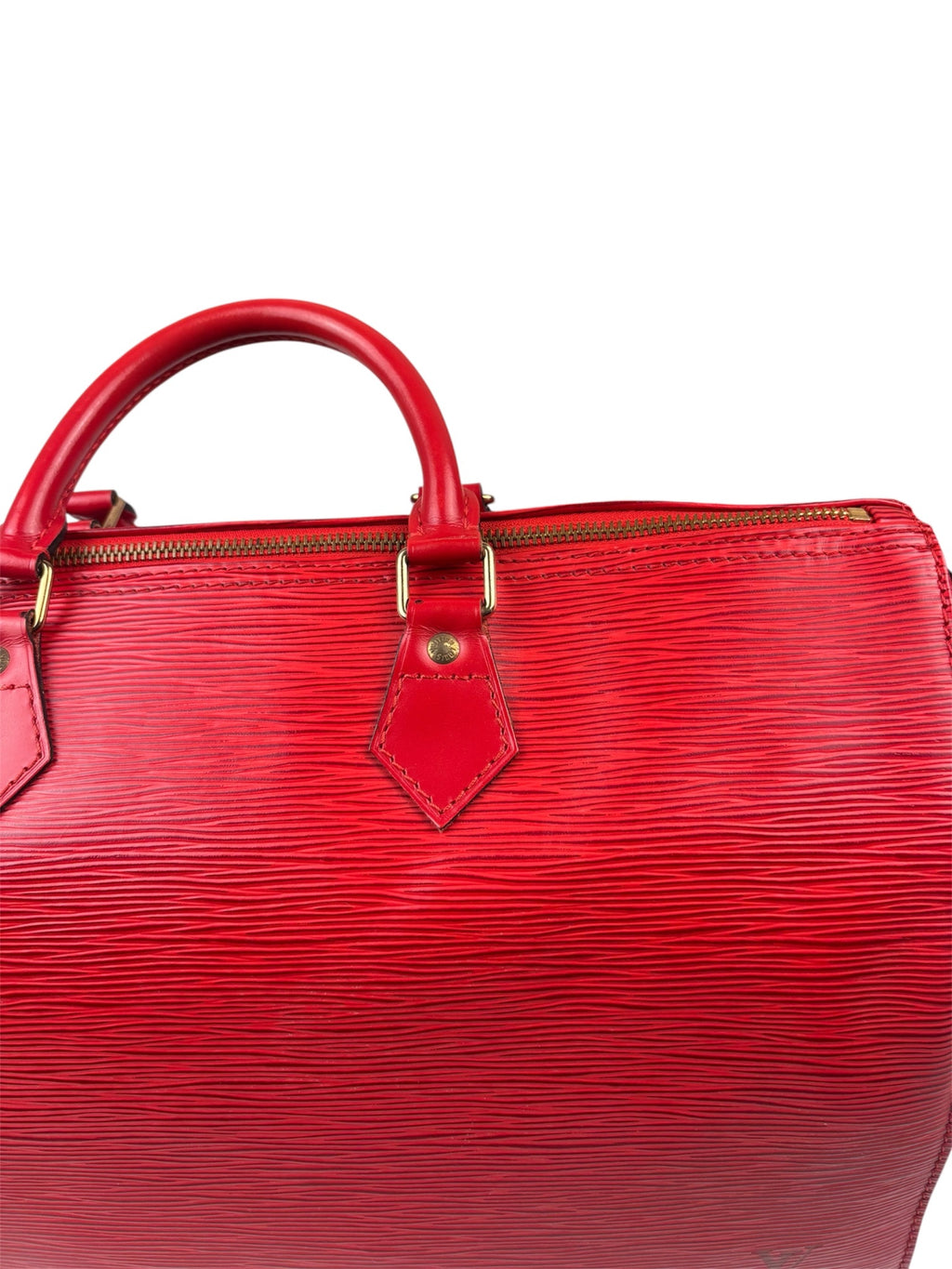 Louis Vuitton Red Epi Leather Speedy 35
