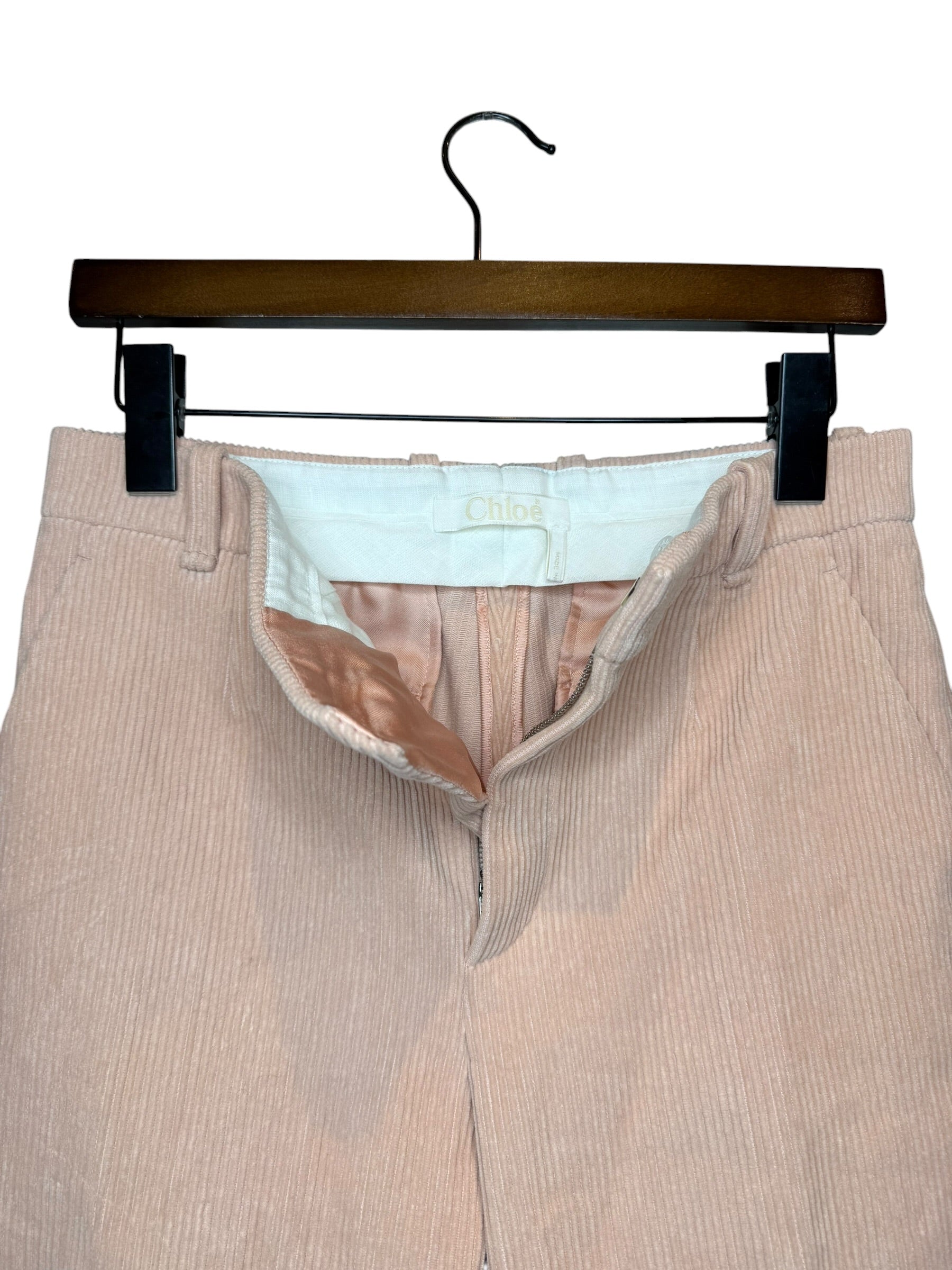 Chloé Pink Corduroy Pants