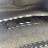 Fendi Black Leather Kan I Monster Eyes Shoulder Bag