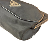 Prada Black Tessuto Nylon Leather Trim Liss-Lock Coin Bag