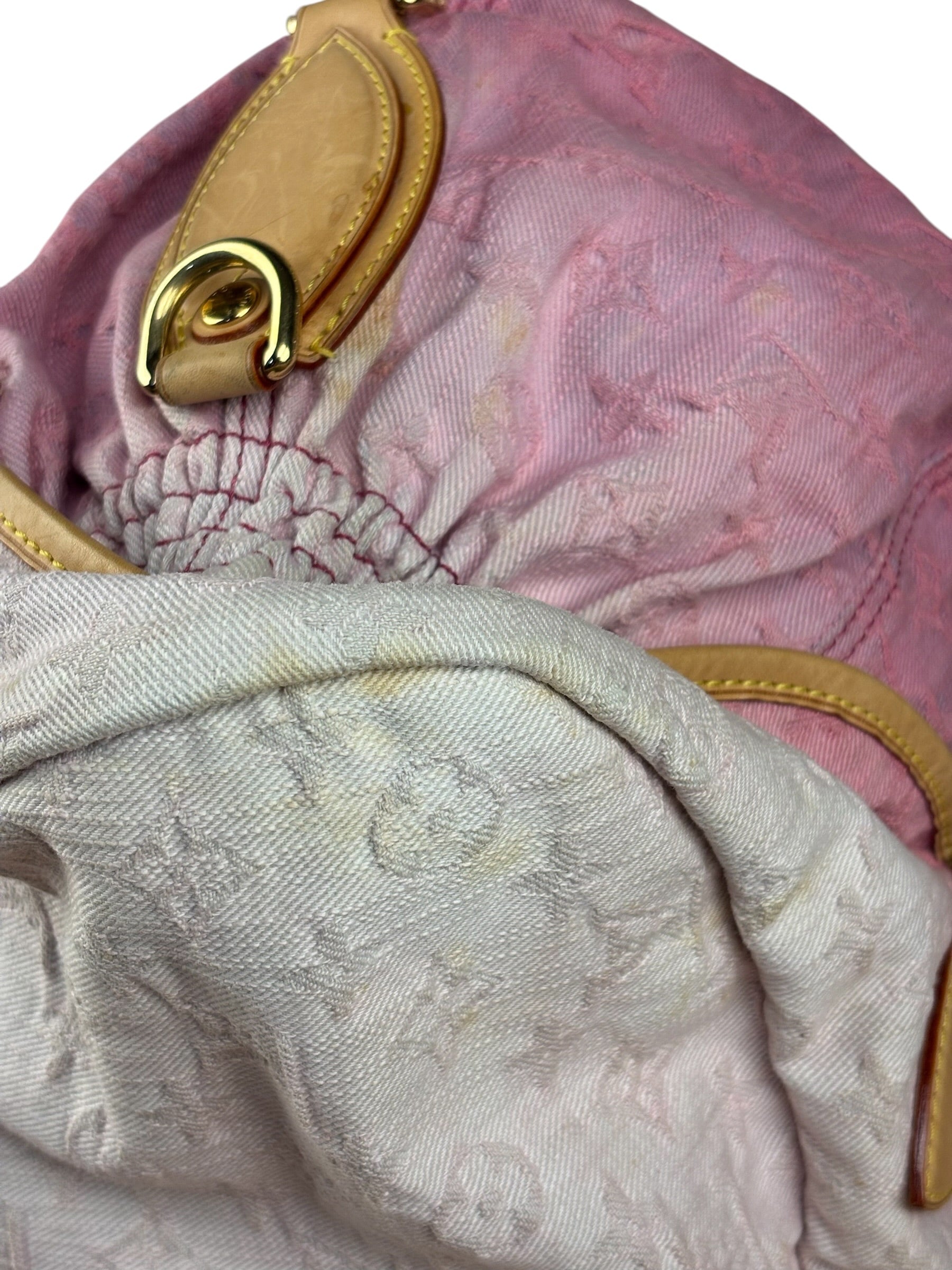 Louis Vuitton Pink Denim Monogram Sunshine Crossbody Bag