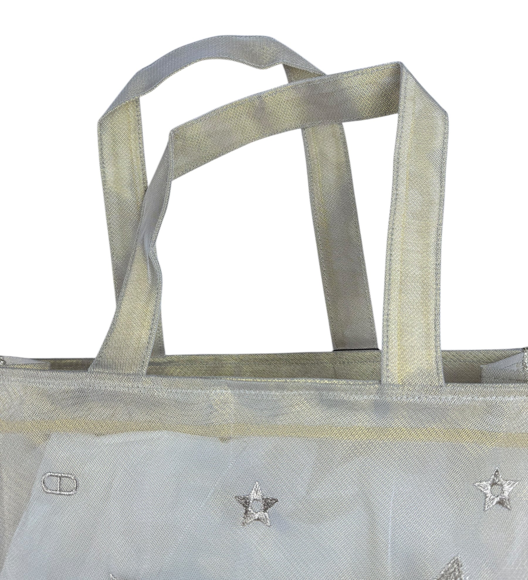 Dior Beauty Mesh Gold Shoulder Tote