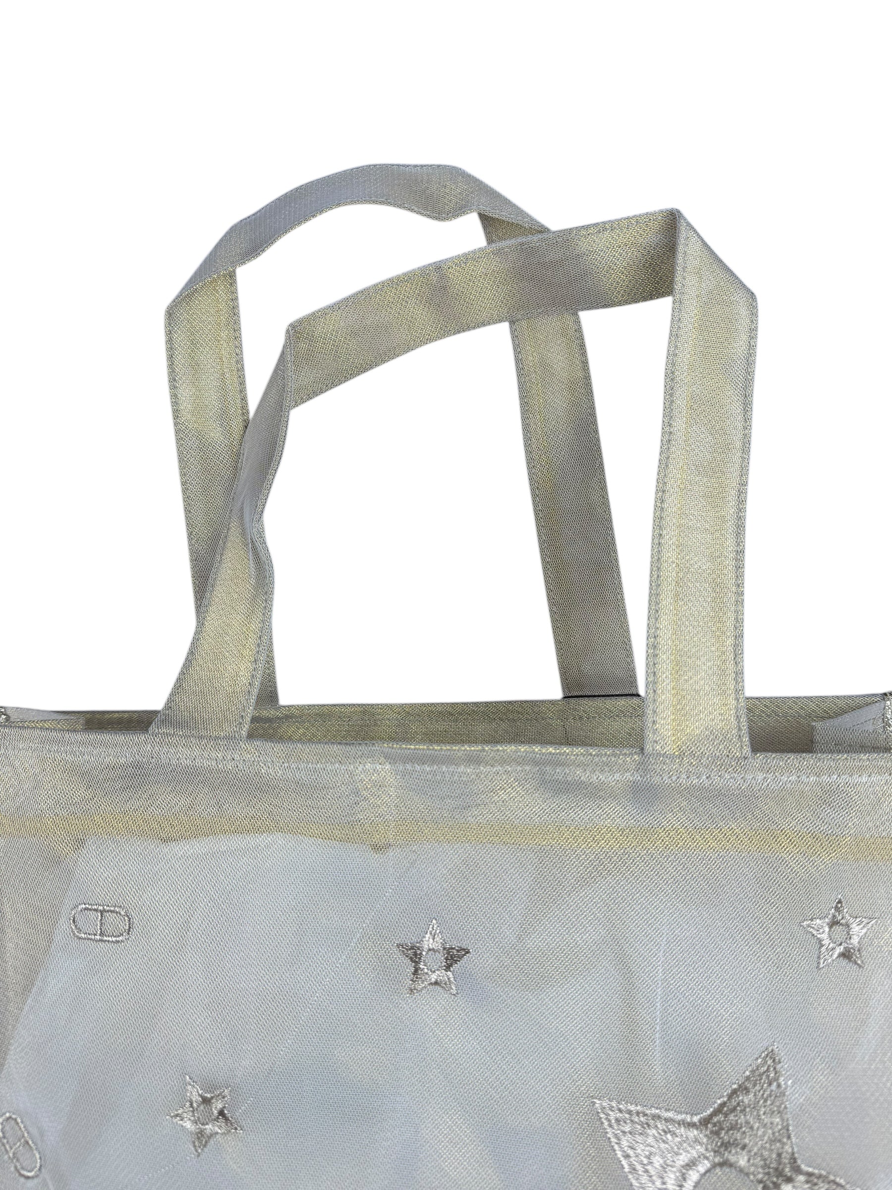 Dior Beauty Mesh Gold Shoulder Tote