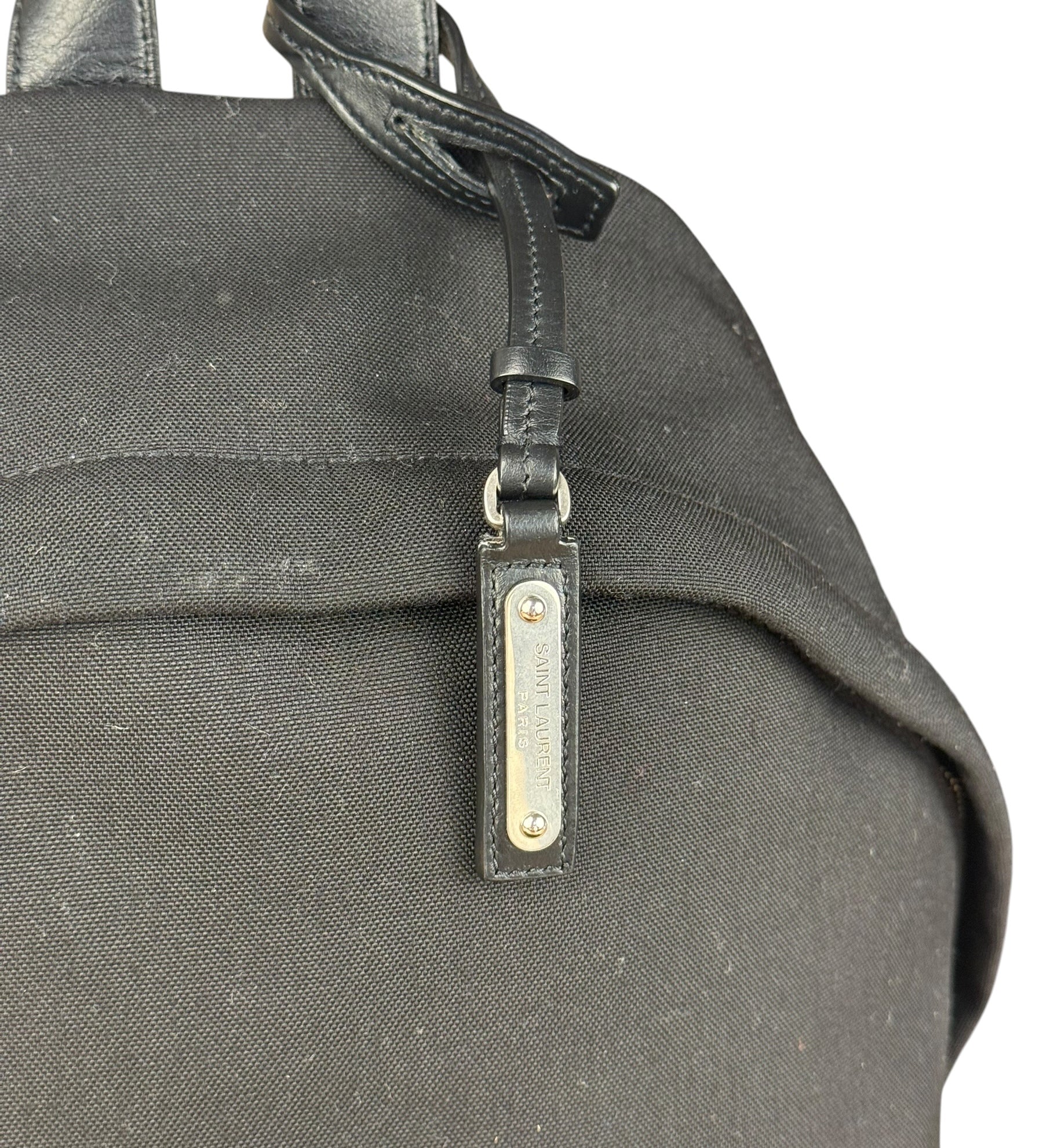 Saint Laurent Black S Canvas Backpack