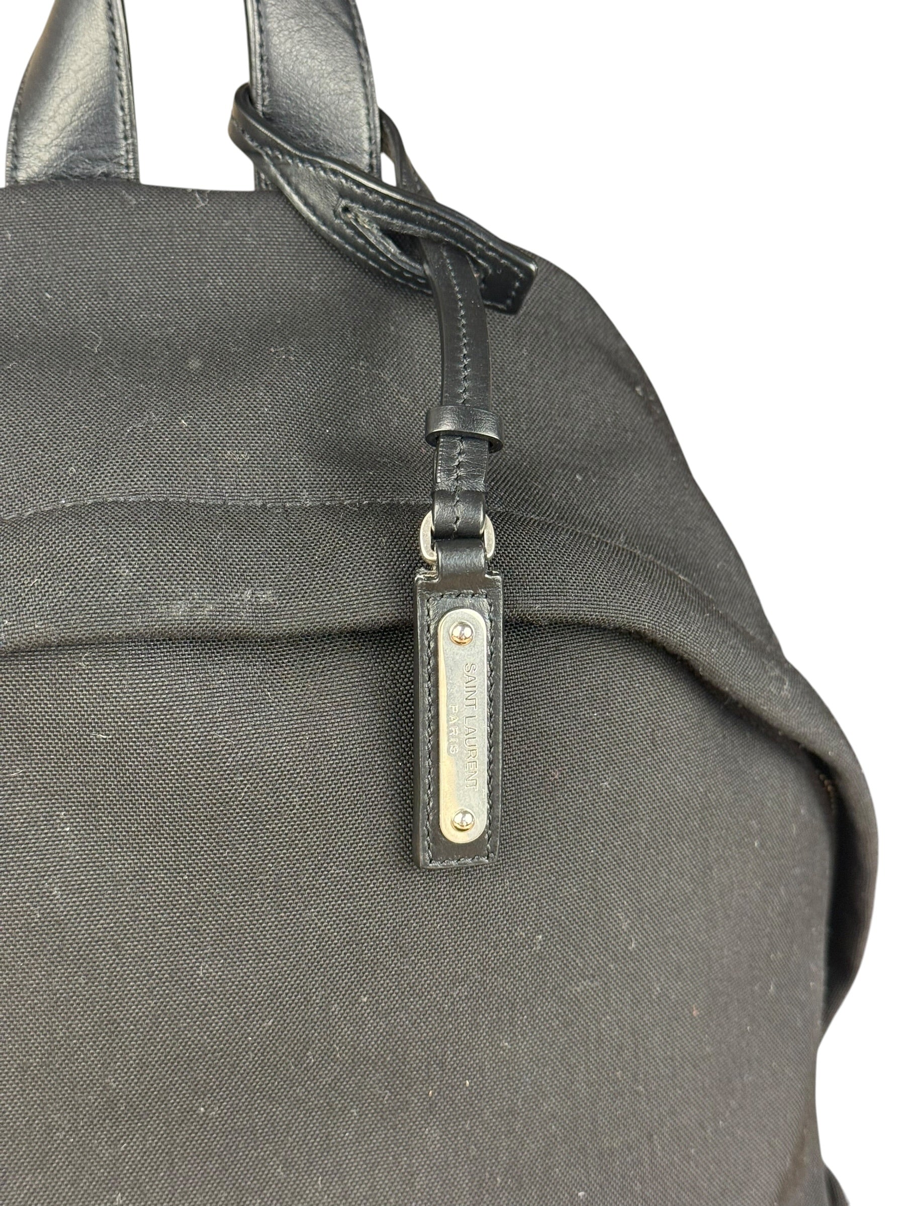 Saint Laurent Black S Canvas Backpack