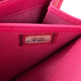 Chanel Pink Quilted Boy Wallet