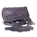 Balenciaga Purple Leather City Two-Way Bag