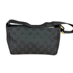 Gucci Vintage GG Black Canvas Pochette