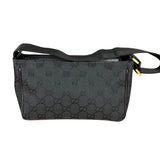Gucci Vintage GG Black Canvas Pochette