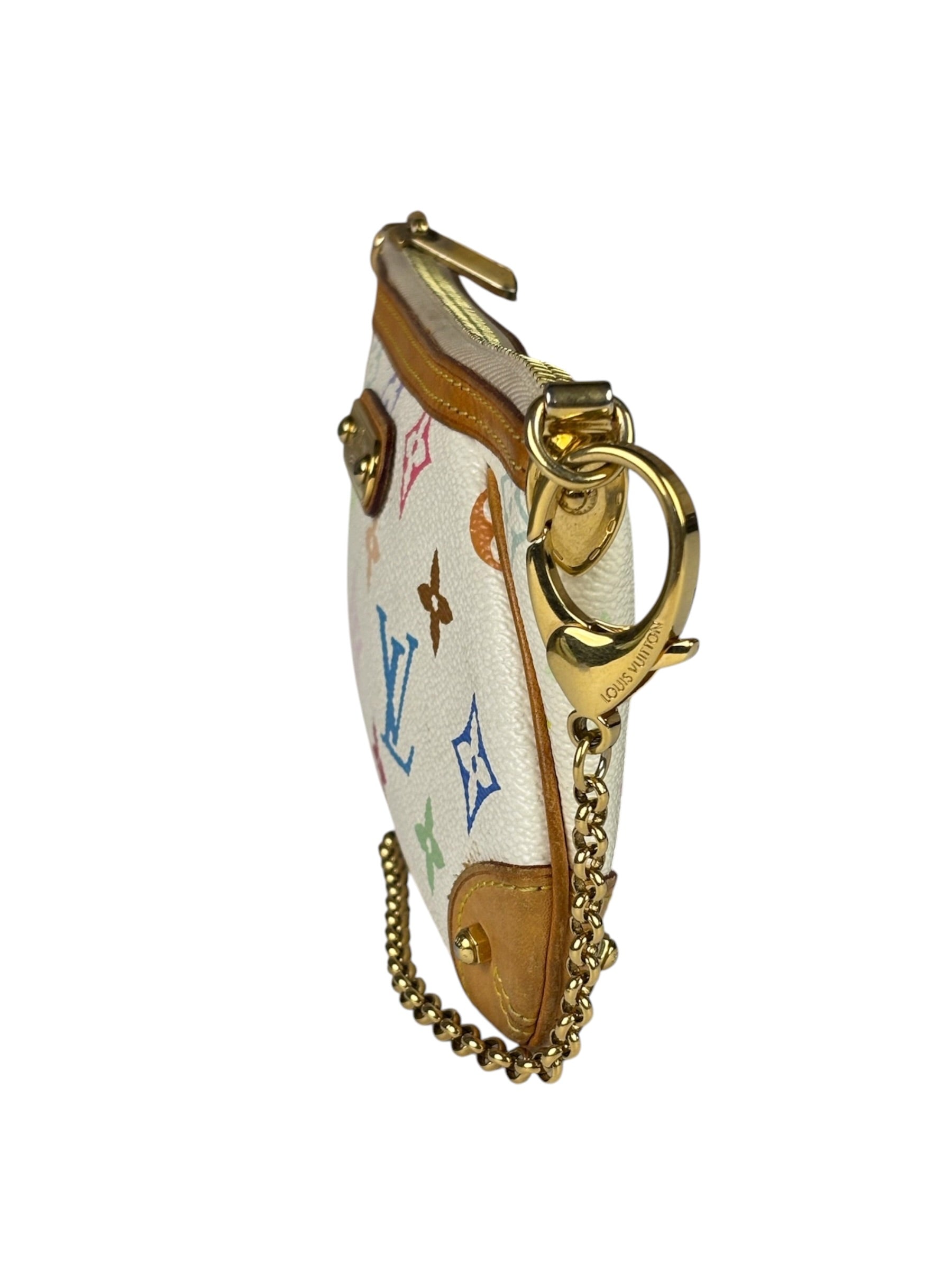 Louis Vuitton White Leather Milla Pochette MM