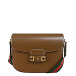 Gucci Tan Brown 1955 Horsebit Shoulder Bag