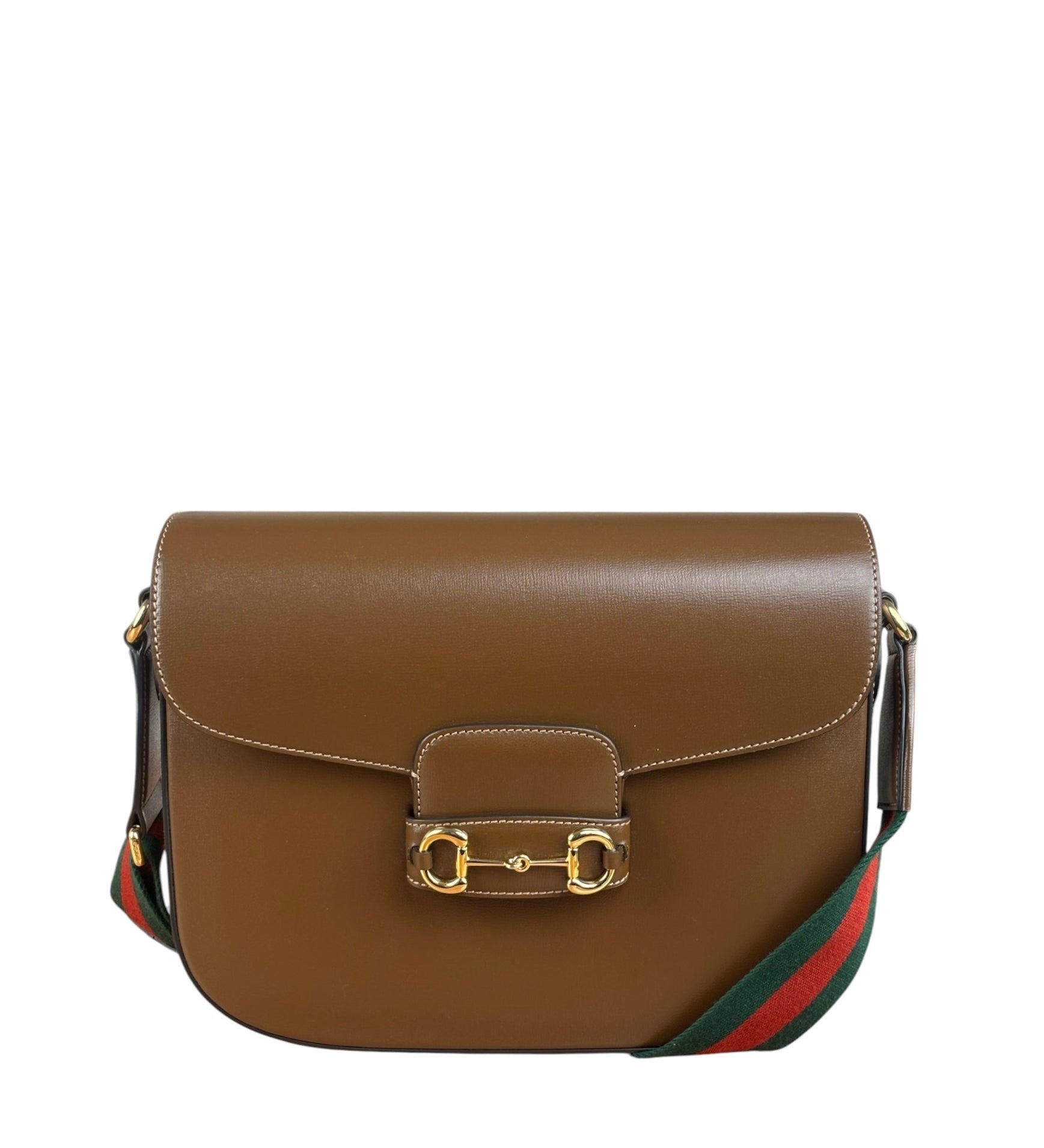 Gucci Tan Brown 1955 Horsebit Shoulder Bag