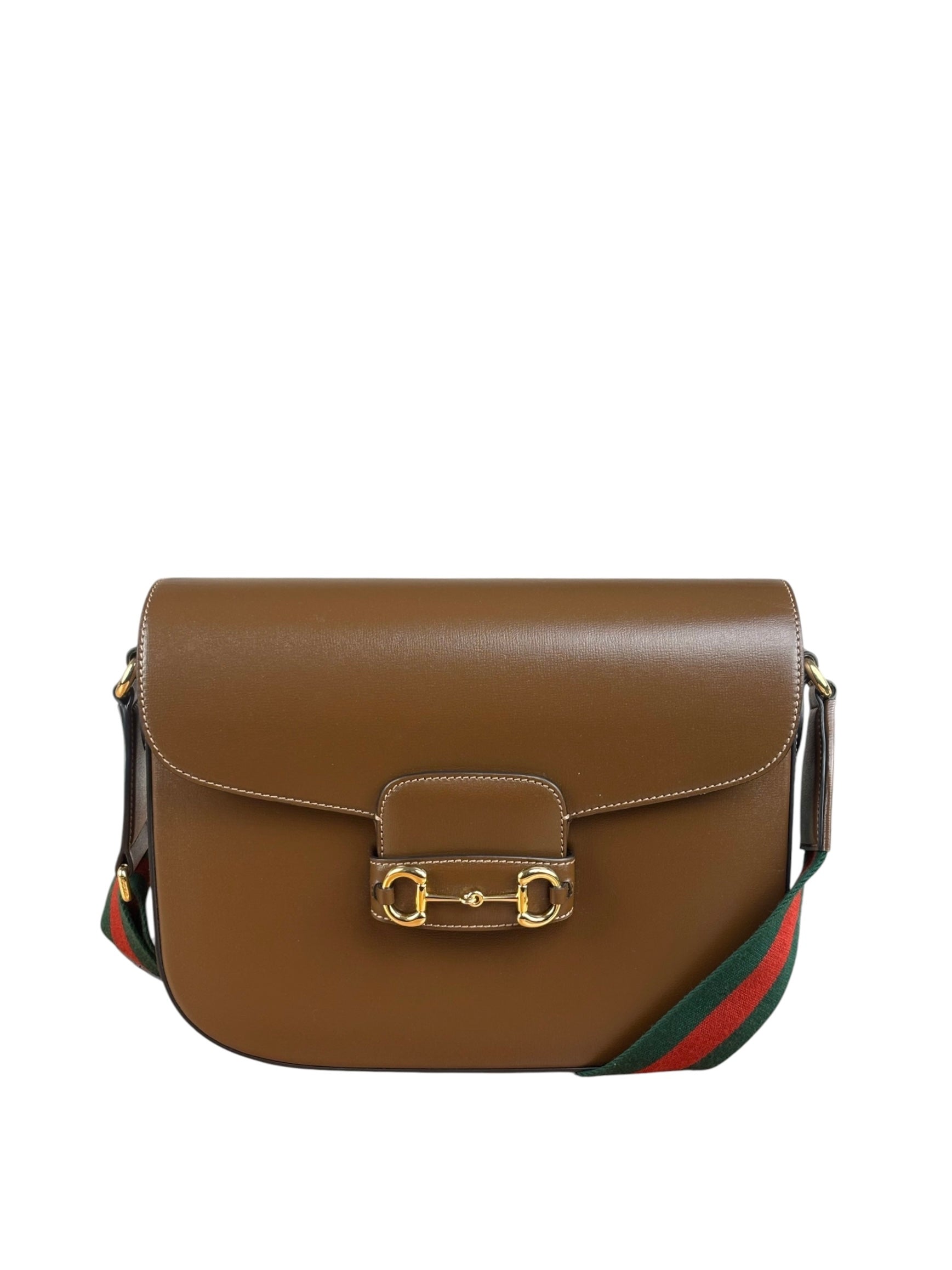 Gucci Tan Brown 1955 Horsebit Shoulder Bag