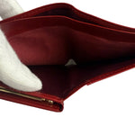 Givenchy Vintage Red Leather Trifold Wallet