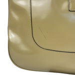 Gucci Vintage Beige Patent Leather Lady Lock Jackie Shoulder Bag