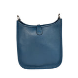 Hermes Blue Pale Clemence Leather Evelyn TPM III Crossbody