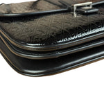 Saint Laurent Black Monogram Patent Leather Shoulder Bag