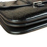 Saint Laurent Black Monogram Patent Leather Shoulder Bag