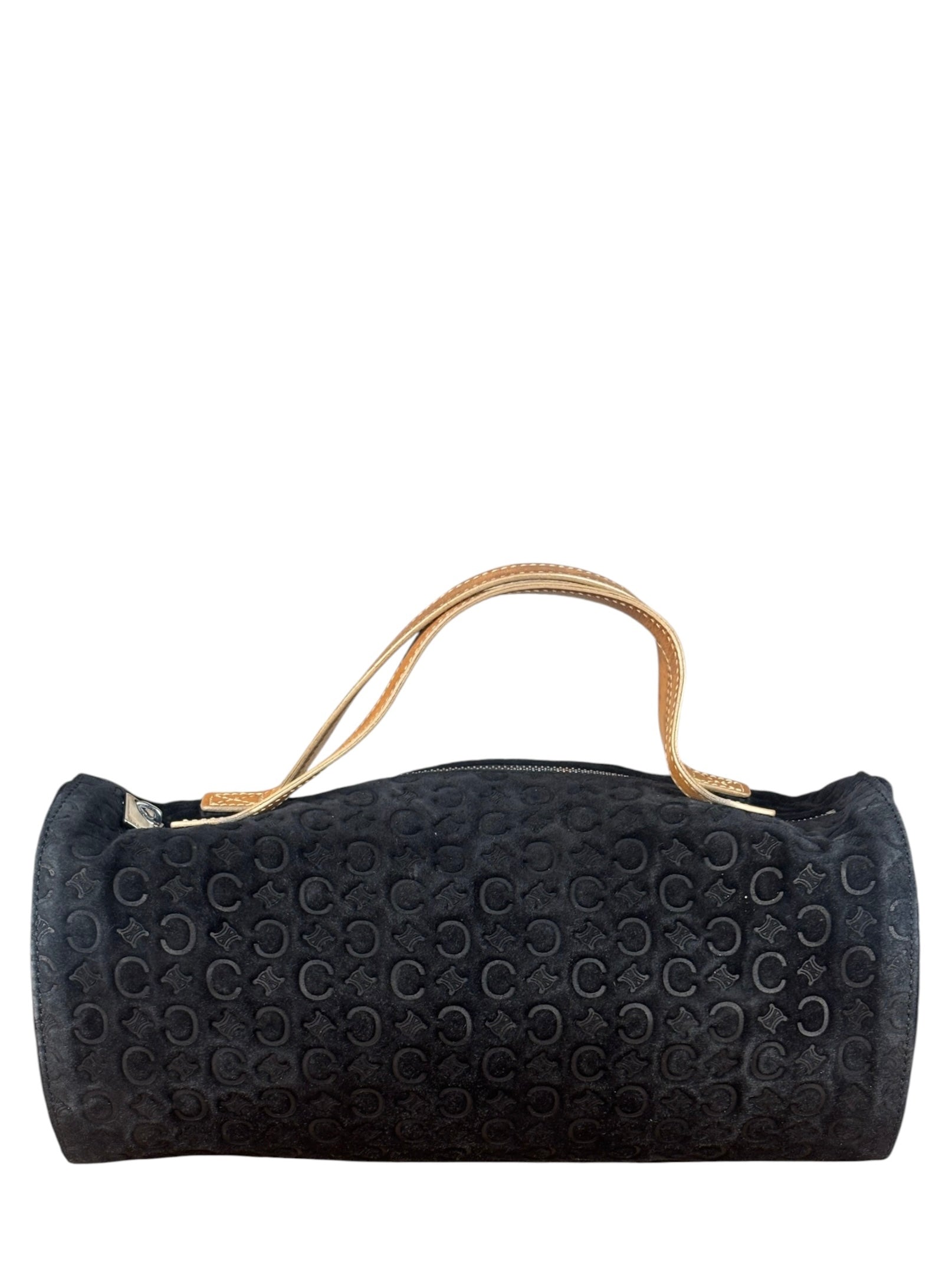 Celine Black Macadam Velour Handbag