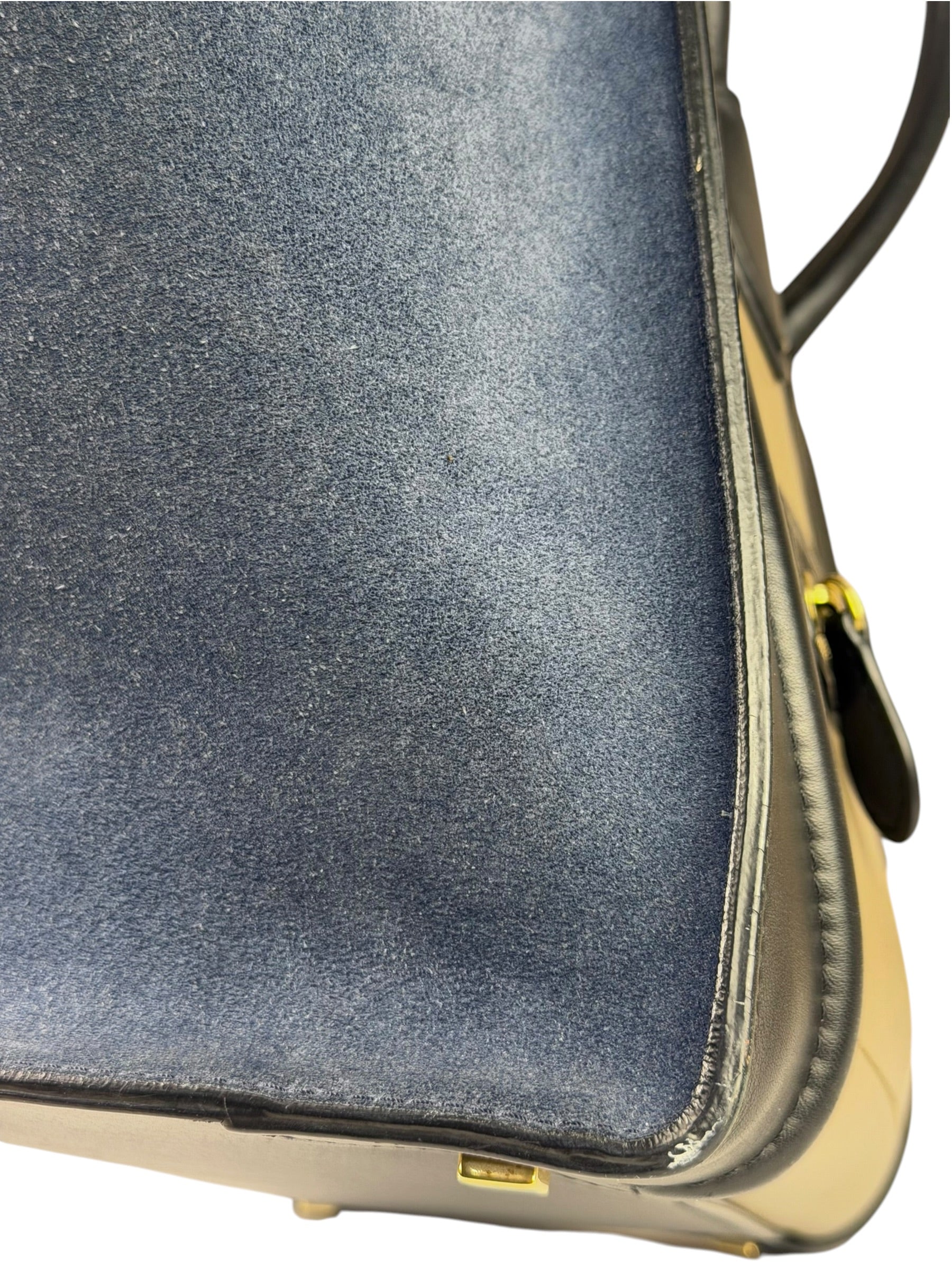 Celine Calfskin Leather/Suede Tri-Color Luggage Tote Bag
