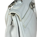 Hermes Kelly 32 White Clemence Leather Handbag 2008