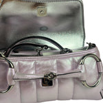Gucci Escape Pink Leather Horsebit Shoulder Bag
