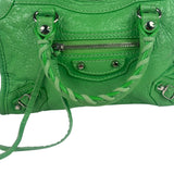 Balenciaga Green Leather Small Le City Two-Way Bag