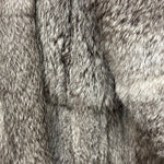 Gifu Mouhi Grey Rabbi Fur Coat
