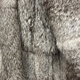 Gifu Mouhi Grey Rabbi Fur Coat