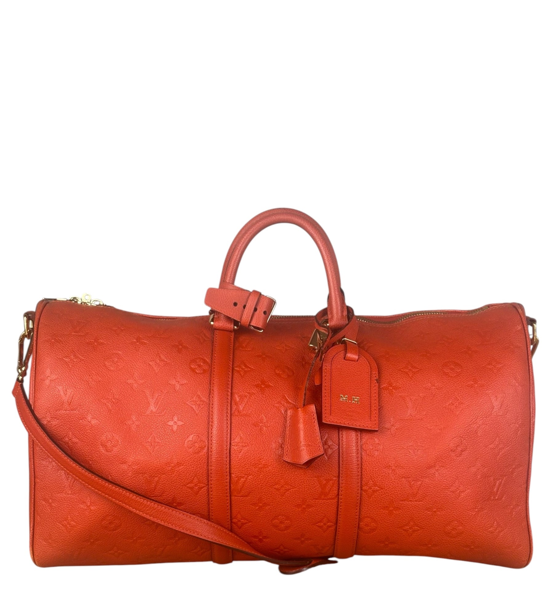 Louis Vuitton Red Empreinte Bandouliere 50