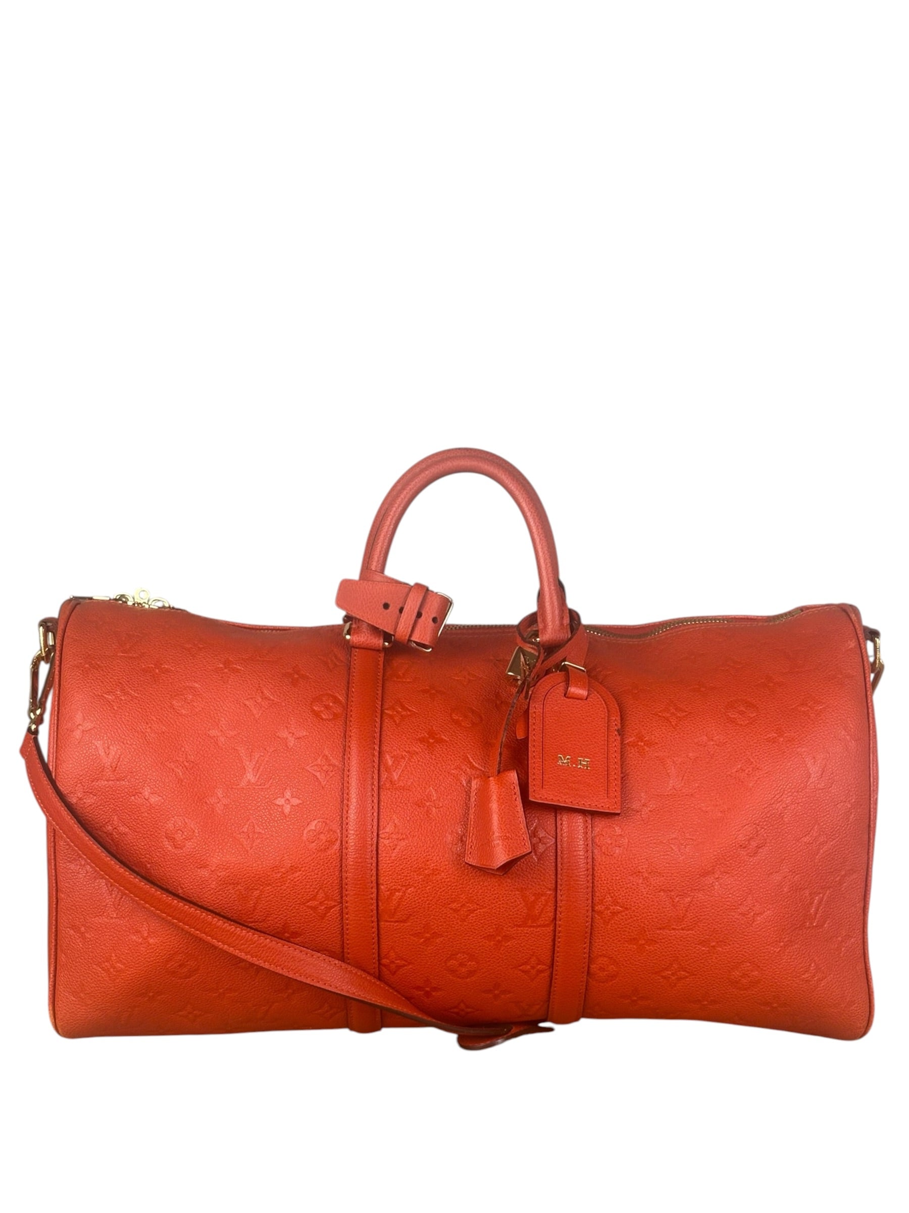 Louis Vuitton Red Empreinte Bandouliere 50