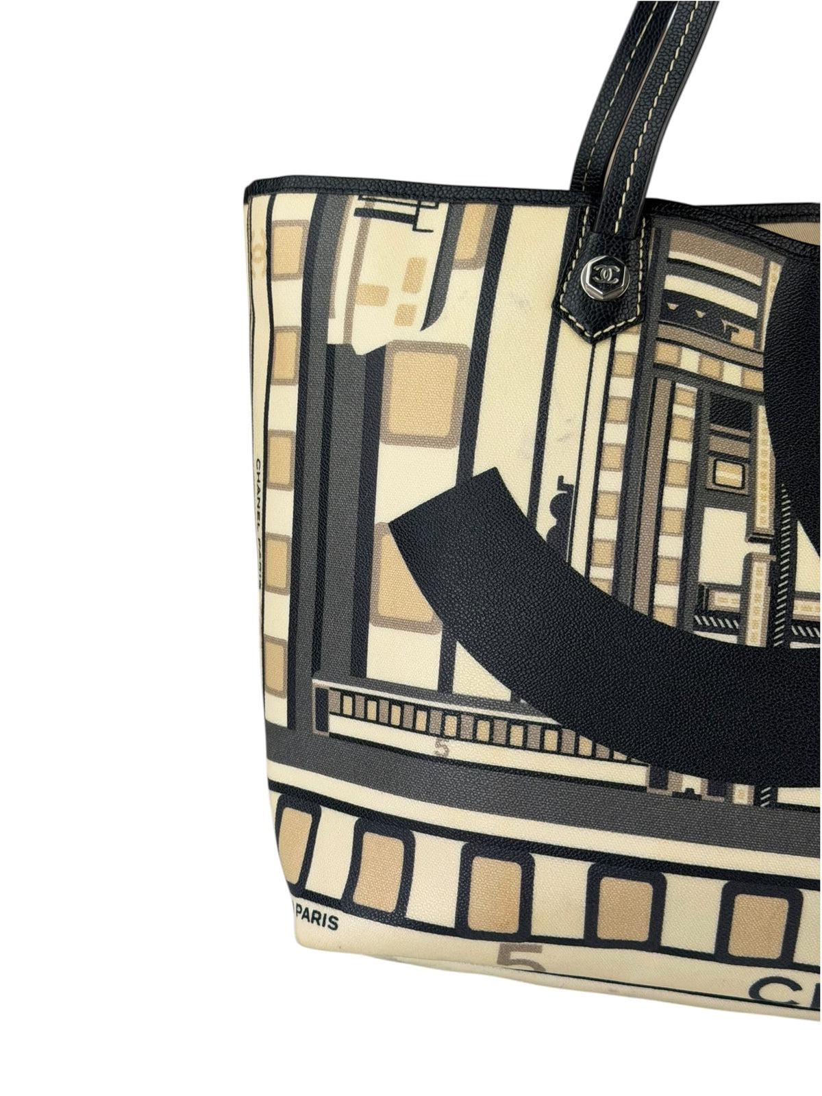 Chanel Colorblock Leather Le Train Shopping Tote 2006